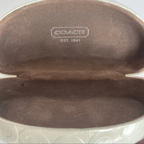 COACH hard cover sunglass/eyeglass case - Picture 3 of 7